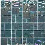 Shinning Glass Tile Swimming Pool Backsplash Tile