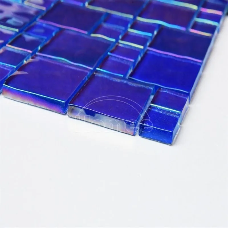 Shinning Glass Tile Swimming Pool Backsplash Tile