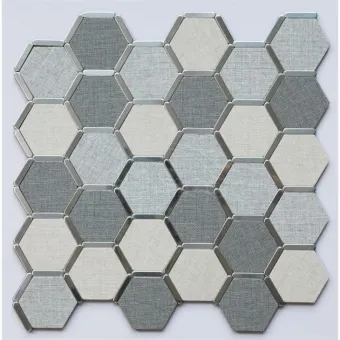 Geometric Hexagonal Self-adhesive Mosaic Tiles
