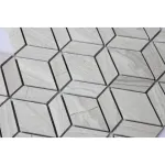 Popular Beige Diamond-shaped Ceramic Mosaic