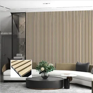 MDF slatted acoustic wall panels supplier