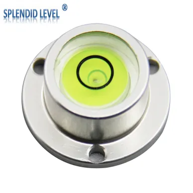 金屬牛眼水準儀2010迷你小型水平泡珠萬向水平儀帶法蘭盤水準泡