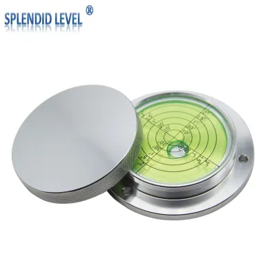 吊車水平儀帶蓋無鏈8015金屬法蘭工程機械水準儀高精度水平氣泡珠