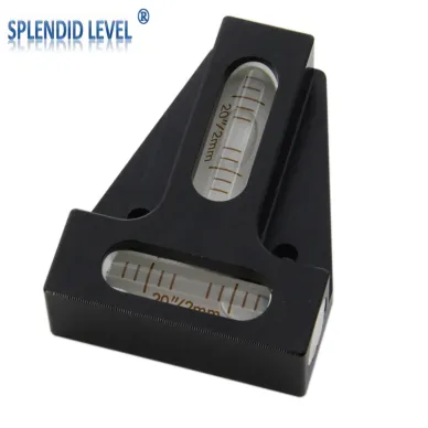 全金屬T型水平泡5816高精度水準儀水準器水平氣泡雙向水平泡珠