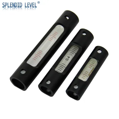 圓柱形條式水平儀高精度水平儀氣泡便攜式水準儀圓頭鋁合金水準泡