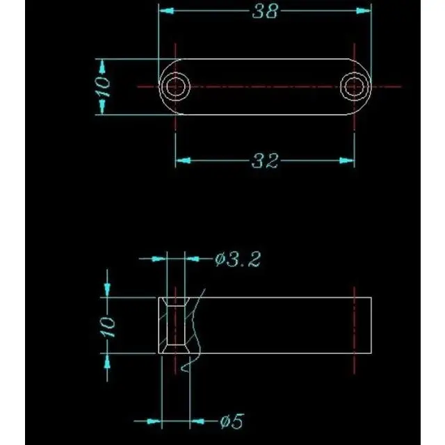 亞克力方形水平尺帶安裝孔1038迷你高精度水準器塑料水平泡水平儀