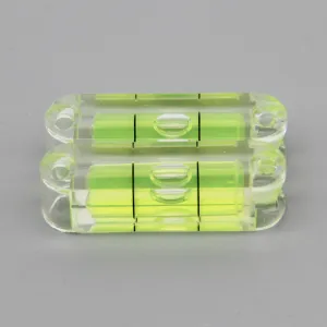 亞克力方形水平尺帶安裝孔1038迷你高精度水準器塑料水平泡水平儀