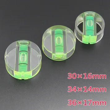 塑料圓水平泡珠水平尺萬向水準器3016圓形水準儀一體水平器水準泡
