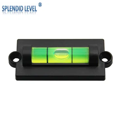 一字水平泡塑料方形水準器可安裝水平儀高精度水平珠泡水平器氣泡