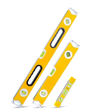 水平尺組套三件套 測量 帶握把 帶磁性 鋁合金水平尺 靠尺 魚雷尺