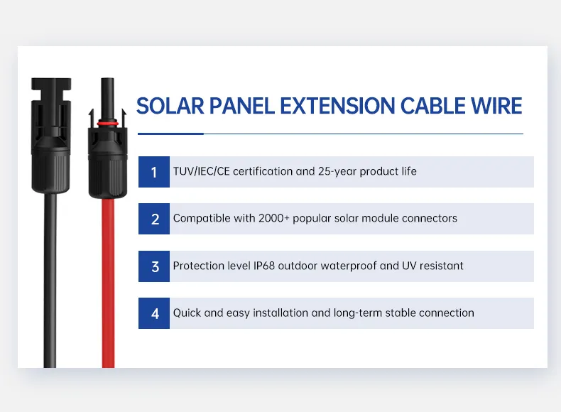 China Supplier Solar Extension Cable mc4