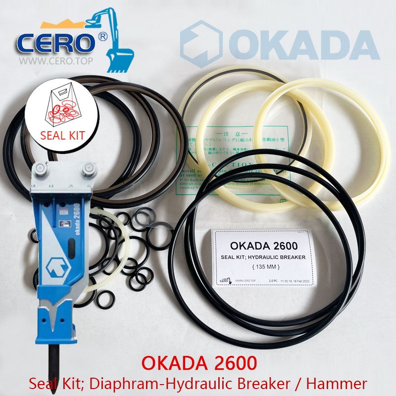 OKADA 2600 破碎锤修理包皮碗OKADA2600 油封修理包