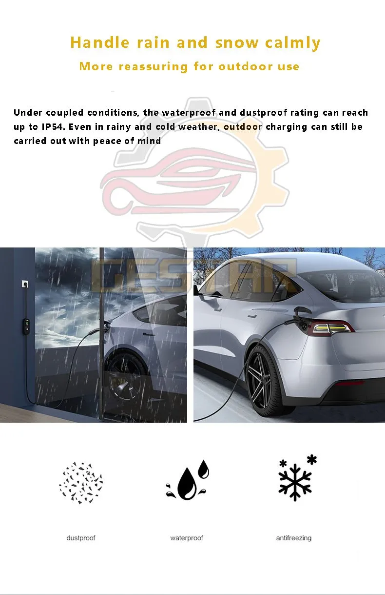 Портативное интеллектуальное зарядное зарядное зарядное устройство для гибридного и электромобиля Портативное интеллектуальное зарядное зарядное зарядное устройство для гибридного и электромобиля