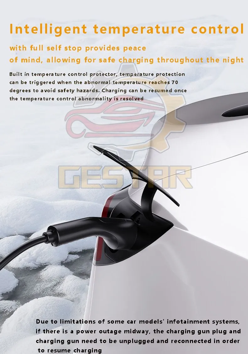 Портативное интеллектуальное зарядное зарядное зарядное устройство для гибридного и электромобиля Портативное интеллектуальное зарядное зарядное зарядное устройство для гибридного и электромобиля