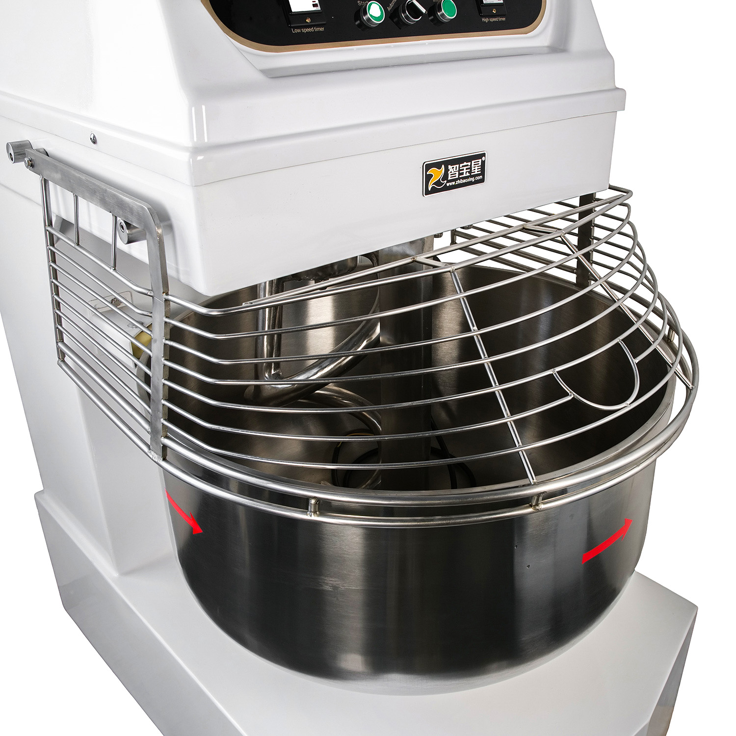 75kg flour capacity 200L Spiral Dough Mixer Bread Making Machine Bakery Equipment With CE Certificate