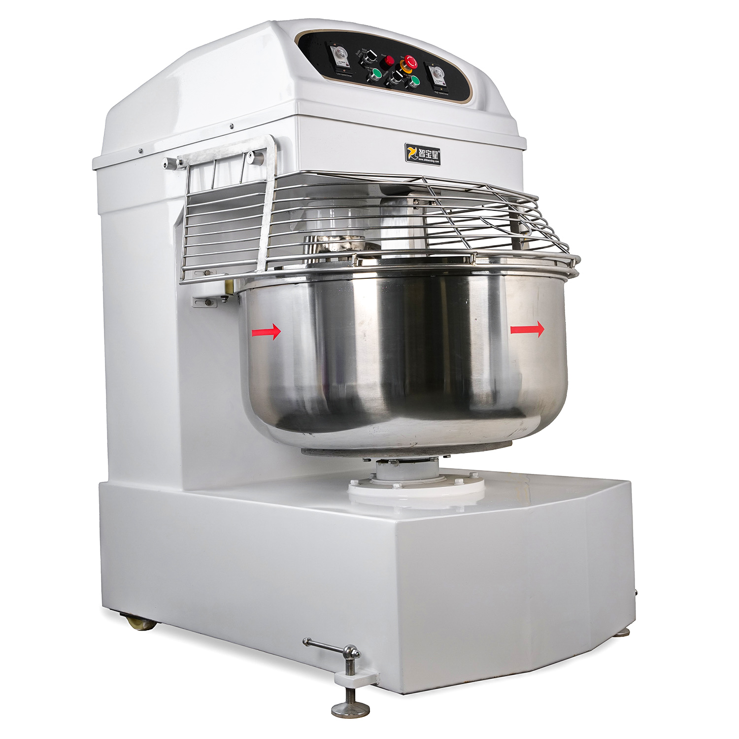 75kg flour capacity 200L Spiral Dough Mixer Bread Making Machine Bakery Equipment With CE Certificate