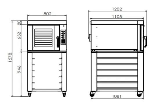 Electric 5 Tray Hot Air Convection Oven