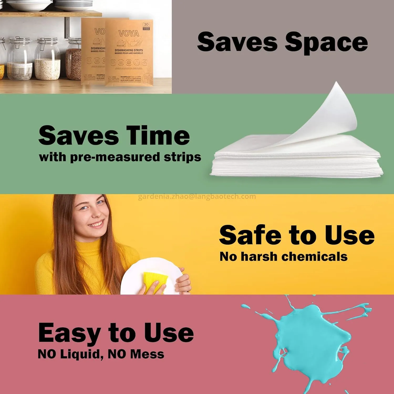 Eco High Efficient Dishwasher Detergent Sheets Eco High Efficient Dishwasher Detergent Sheets