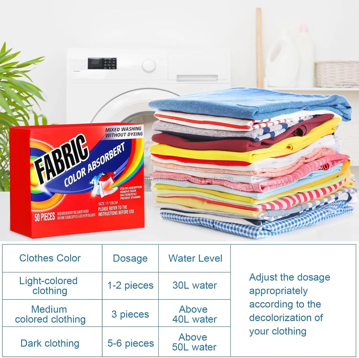 Color Catcher & Absorbing Laundry Sheet Color Catcher & Absorbing Laundry Sheet