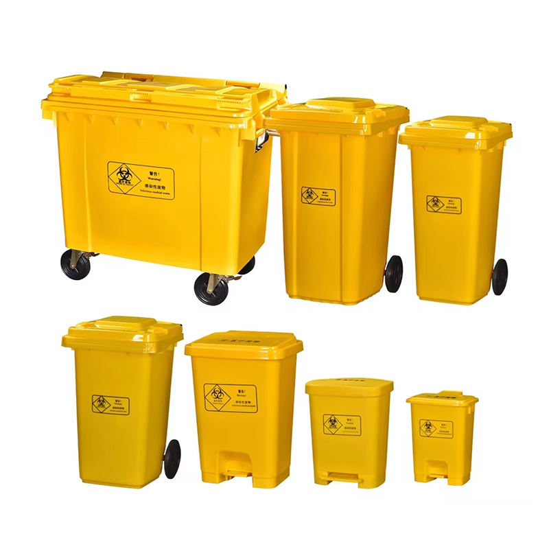 Medical Waste Bin  240E Liter 100% New Material of HDPE EN840-5 Standard
