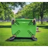 HDPE Mobile wheelie Bin 1100 Liter Universal Casters with Brake with Drain Hole
