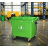 HDPE Mobile wheelie Bin 1100 Liter Universal Casters with Brake with Drain Hole