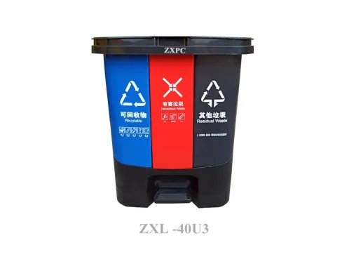 Classified Trash Can with Pedal