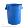 Round Commercial Trash Can Material HDPE ZXL-Round
