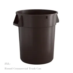 Round Commercial Trash Can Material HDPE ZXL-Round