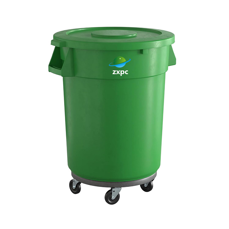 Round Commercial Trash Can Material HDPE ZXL-Round