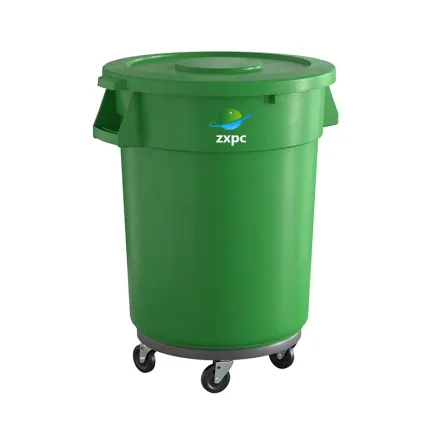 Round Commercial Trash Can Material HDPE ZXL-Round
