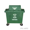 HDPE Mobile wheelie Bin ZXL- 660D Push Lid EN840