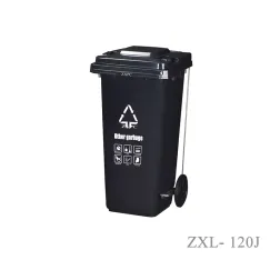 Classified Garbage Bin 120 Liter Material HDPE EN840-5
