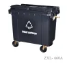 HDPE Mobile wheelie Bin 660 Liter EN840-5 Universal Casters