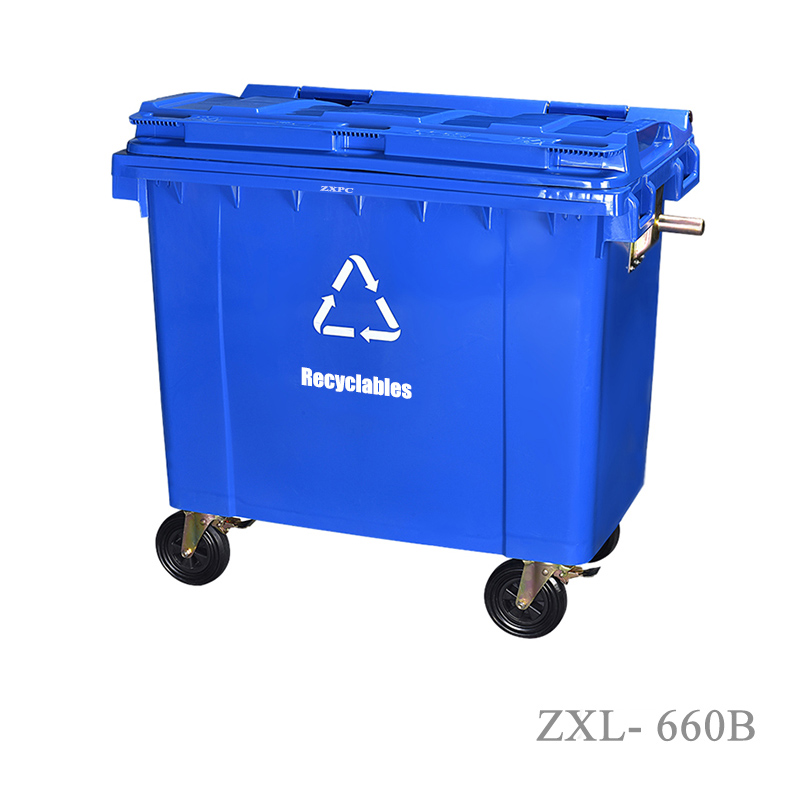 Mobile wheelie Bin ZXL-660B EN840 HDPE