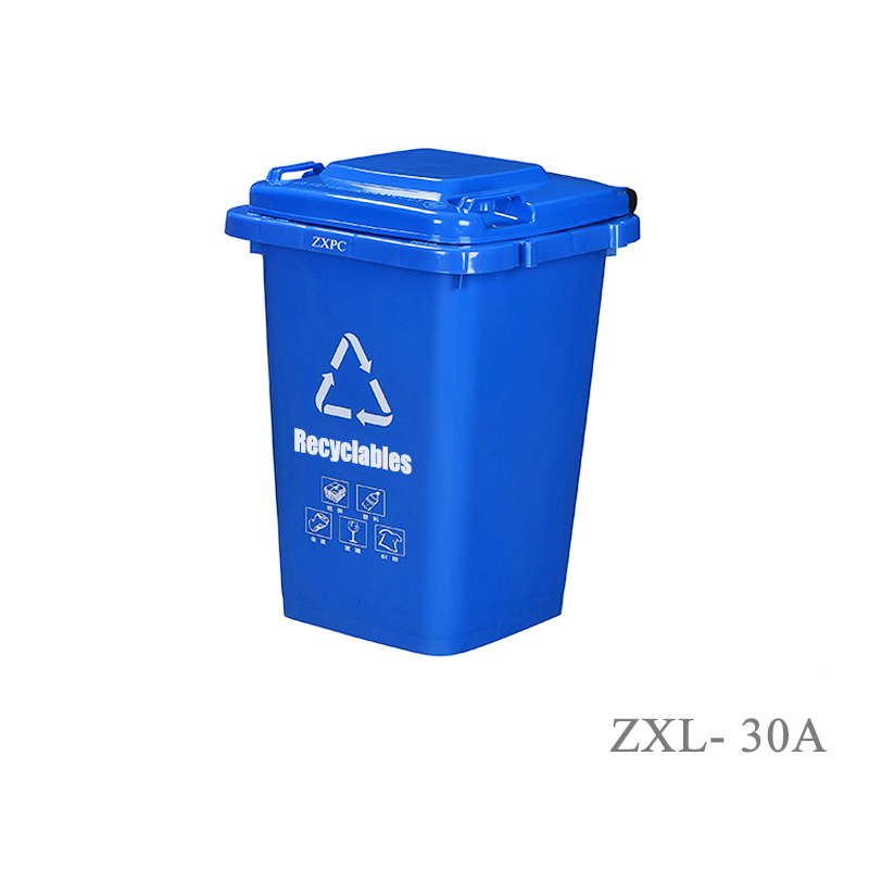 Outdoor Classified Dust Bin Material HDPE ZXL-30A