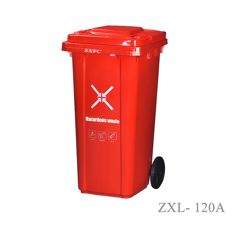 Outdoor Classified Dust Bin 120 Liter Material HDPE