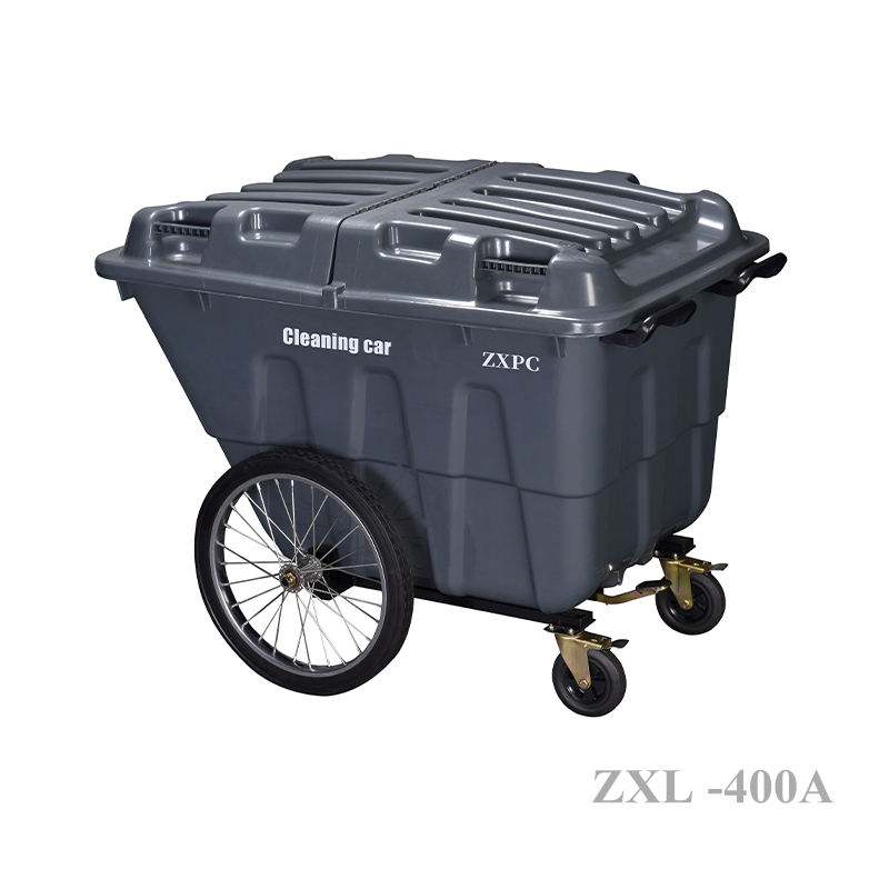 HDPE Mobile wheelie Bin 400 Liter  Universal Casters with Brake