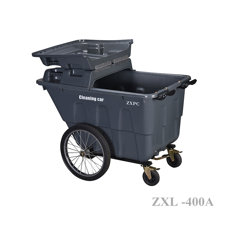 HDPE Mobile wheelie Bin 400 Liter  Universal Casters with Brake