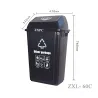 Push-Lid Trash Can  60 Liter