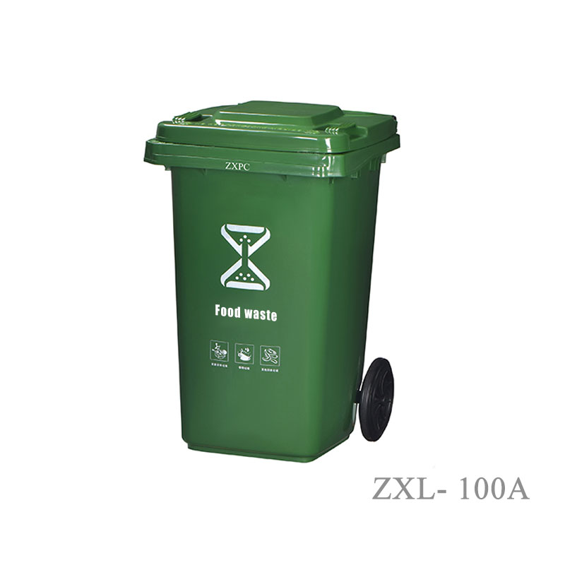 Outdoor Classified Trash Can 100 Liter Material HDPE EN840-5 Standard