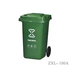 Outdoor Classified Trash Can 100 Liter Material HDPE EN840-5 Standard