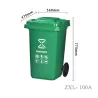Outdoor Classified Trash Can 100 Liter Material HDPE EN840-5 Standard