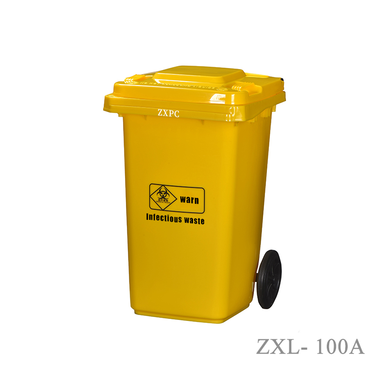 Outdoor Classified Trash Can 100 Liter Material HDPE EN840-5 Standard