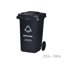 Outdoor Classified Trash Can 100 Liter Material HDPE EN840-5 Standard