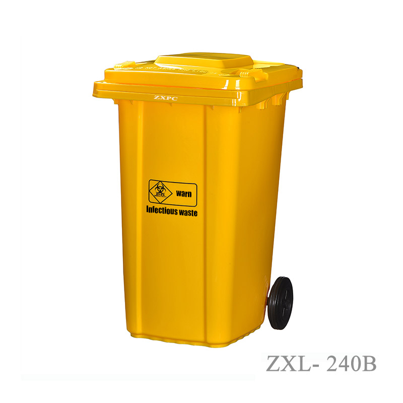 Outdoor Classified Trash Can ZXL-240B Material HDPE EN840-5 Standard