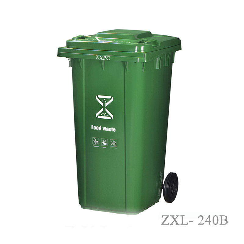 Outdoor Classified Trash Can ZXL-240B Material HDPE EN840-5 Standard