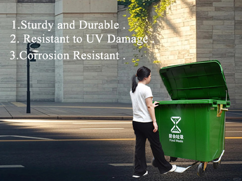 Which kind of mobile wheelie bins are needed on municipal streets ？