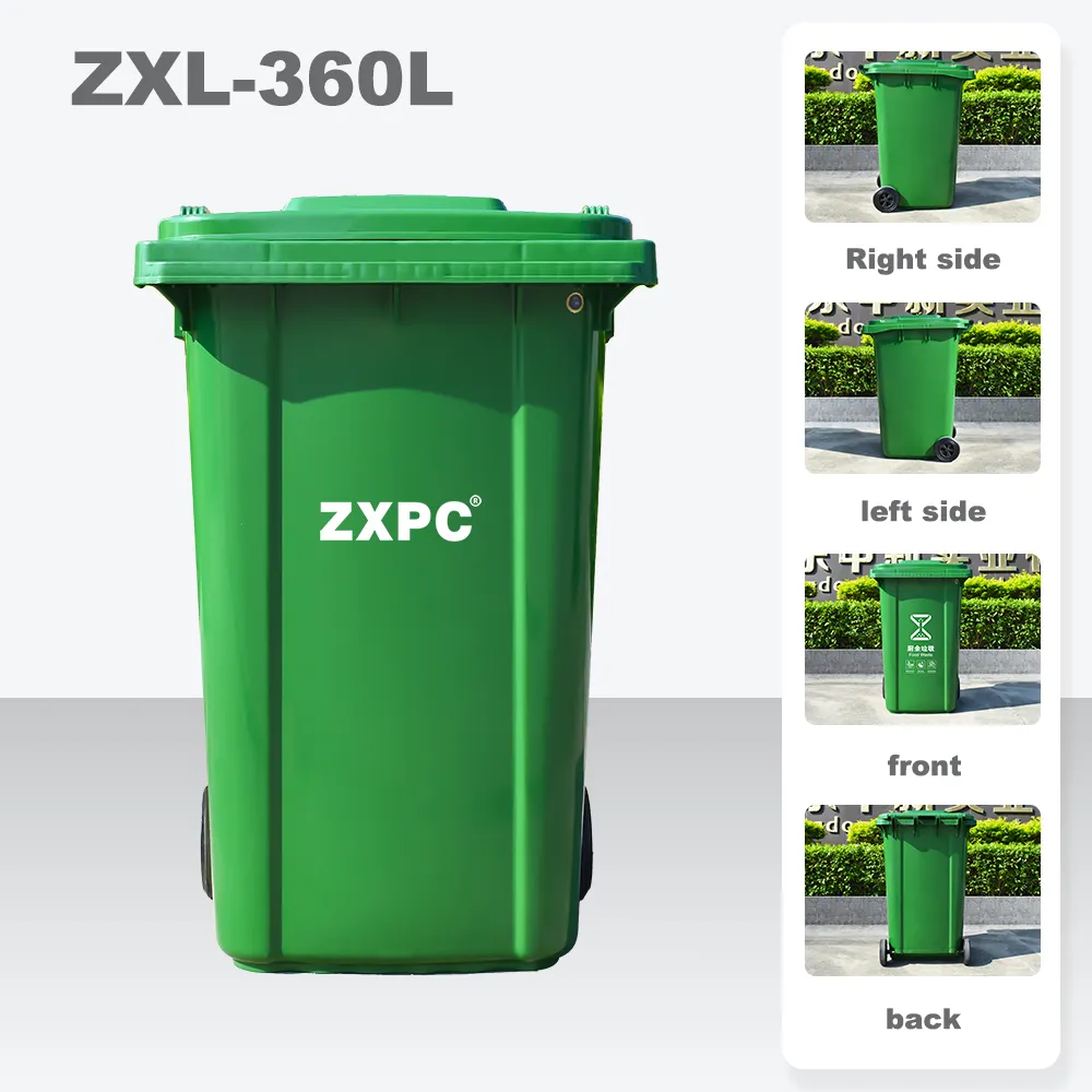 Mobile wheelie Bin ZXL 360L with Drain Hole