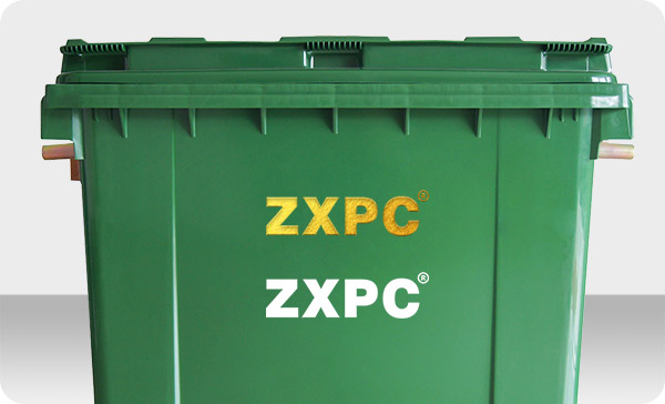 HDPE Pedal Mobile wheelie Bin ZXL- 660U Liter EN840 with Drain Hole